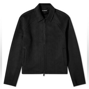 Han Kjøbenhavn Men's Black Wool Boxy Jacket